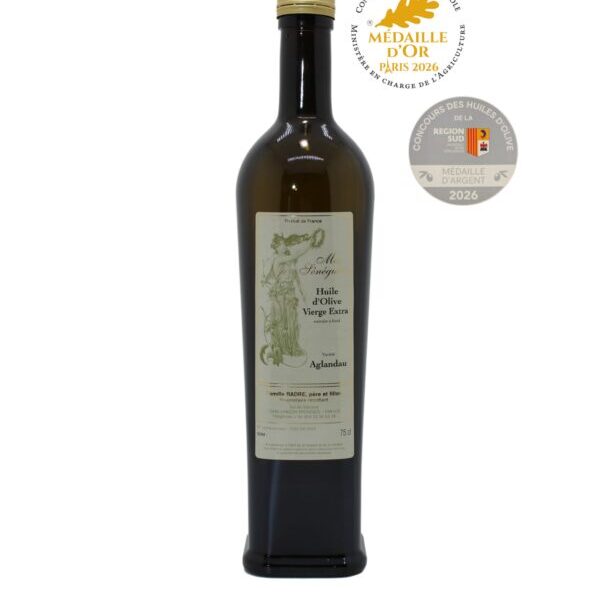 Huile d'olive Vierge Extra - Fruité vert - Aglandau